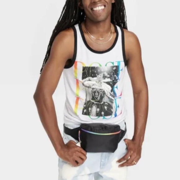 NEW Pride Adult POSE FX Tank Top Graphic T-SHIRT SLIM TANK LGBTQIA GAY PARADE - Picture 3 of 3